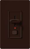 Lutron S-103PNL-BR Skylark 1000W Incandescent / Halogen 3-Way Preset Dimmer with Locator Light in Brown