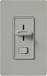 Lutron S-10P-GR Skylark 1000W Incandescent / Halogen Single Pole Preset Dimmer in Gray