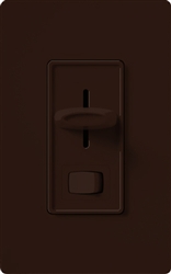 Lutron S-600PH-BR Skylark 600W Incandescent / Halogen Single Pole Preset Dimmer in Brown