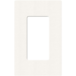 Lutron SC-1-BW Claro Satin Screwless Wallplate 1 Gang in Brilliant White