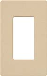 Lutron SC-1-DS Claro Satin Screwless Wallplate 1 Gang in Desert Stone