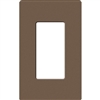 Lutron SC-1-EP Claro Satin Screwless Wallplate 1 Gang in Espresso