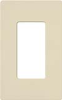 Lutron SC-1-ES Claro Satin Screwless Wallplate 1 Gang in Eggshell