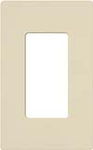 Lutron SC-1-ES Claro Satin Screwless Wallplate 1 Gang in Eggshell