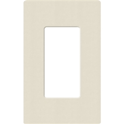 Lutron SC-1-PM Claro Satin Screwless Wallplate 1 Gang in Pumice