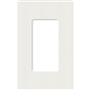 Lutron SC-1-RW Claro Satin Screwless Wallplate 1 Gang in Architectural White