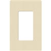 Lutron SC-1-SD Claro Satin Screwless Wallplate 1 Gang in Sand