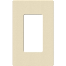 Lutron SC-1-SD Claro Satin Screwless Wallplate 1 Gang in Sand