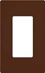 Lutron SC-1-SI Claro Satin Screwless Wallplate 1 Gang in Sienna