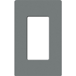 Lutron SC-1-SL Claro Satin Screwless Wallplate 1 Gang in Slate