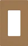 Lutron SC-1-TC Claro Satin Screwless Wallplate 1 Gang in Terracotta