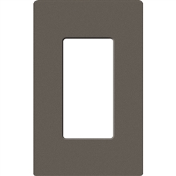 Lutron SC-1-TF Claro Satin Screwless Wallplate 1 Gang in Truffle