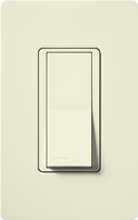 Lutron SC-1PS-BI Claro Satin 15A Single Pole Switch in Biscuit