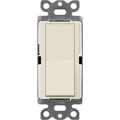 Lutron SC-1PS-PM Claro Satin 15A Single Pole Switch in Pumice