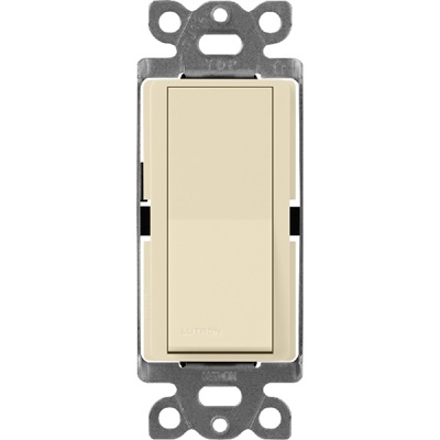 Lutron SC-1PS-SD Claro Satin 15A Single Pole Switch in Sand