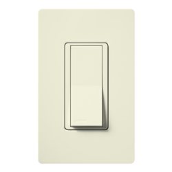 Lutron SC-1PSH-BI Claro Satin 15A Single Pole Switch in Biscuit