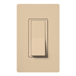 Lutron SC-1PSH-DS Claro Satin 15A Single Pole Switch in Desert Stone