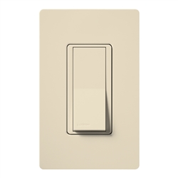 Lutron SC-1PSH-ES Claro Satin 15A Single Pole Switch in Eggshell