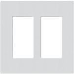 Lutron SC-2-MI Claro Satin Screwless Wallplate 2 Gang in Mist