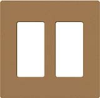 Lutron SC-2-TC Claro Satin Screwless Wallplate 2 Gang in Terracotta