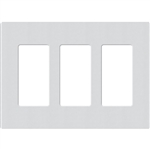 Lutron SC-3-MI Claro Satin Screwless Wallplate 2 Gang in Mist