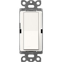 Lutron SC-4PS-BW Claro Satin 15A 4-Way Switch in Brilliant White
