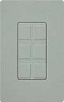 Lutron SC-6PF-BG Claro Satin Field Customizable Multi Port Frame in Bluestone