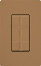 Lutron SC-6PF-TC Claro Satin Field Customizable Multi Port Frame in Terracotta