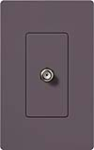 Lutron SC-CJ-PL Claro Satin Single Cable Jack in Plum