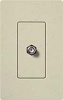 Lutron SC-CJ-ST Claro Satin Single Cable Jack in Stone