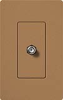 Lutron SC-CJ-TC Claro Satin Single Cable Jack in Terracotta