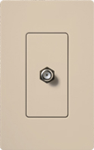 Lutron SC-CJ-TP Claro Satin Single Cable Jack in Taupe