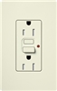 Lutron SCR-15-GFST-BI Claro Satin Self-Testing Tamper Resistant 15A GFCI Receptacle, in Biscuit