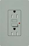 Lutron SCR-15-GFTR-BG Claro Satin Tamper Resistant 15A GFCI Receptacle in Bluestone (Replaced by SCR-15-GFST-BG)