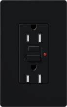 Lutron SCR-15-GFTR-MN Claro Satin Tamper Resistant 15A GFCI Receptacle in Midnight (Replaced by SCR-15-GFST-MN)