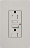 Lutron SCR-15-GFTR-PD Claro Satin Tamper Resistant 15A GFCI Receptacle in Palladium (Replaced by SCR-15-GFST-PD)