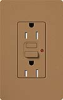 Lutron SCR-15-GFTR-TC Claro Satin Tamper Resistant 15A GFCI Receptacle in Terracotta (Replaced by SCR-15-GFST-TC)