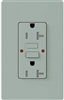 Lutron SCR-20-GFST-BG Claro Satin Self-Testing Tamper Resistant 20A GFCI Receptacle, in Bluestone