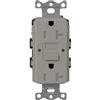 Lutron SCR-20-GFST-CS  Claro Satin Self-Testing Tamper Resistant 20A GFCI Receptacle in Cobblestone