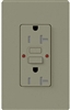 Lutron SCR-20-GFST-GB Claro Satin Self-Testing Tamper Resistant 20A GFCI Receptacle, in Greenbriar