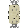 Lutron SCR-20-GFST-SA  Claro Satin Self-Testing Tamper Resistant 20A GFCI Receptacle in Sage