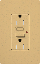 Lutron SCR-20-GFTR-GS Claro Satin Tamper Resistant 20A GFCI Receptacle in Goldstone (Replaced by SCR-20-GFST-GS)