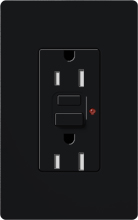 Lutron SCR-20-GFTR-MN Claro Satin Tamper Resistant 20A GFCI Receptacle in Midnight (Replaced by SCR-20-GFST-MN)