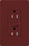 Lutron SCR-20-GFTR-MR Claro Satin Tamper Resistant 20A GFCI Receptacle in Merlot (Replaced by SCR-20-GFST-MR)