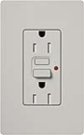 Lutron SCR-20-GFTR-PD Claro Satin Tamper Resistant 20A GFCI Receptacle in Palladium (Replaced by SCR-20-GFST-PD)