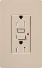 Lutron SCR-20-GFTR-TP Claro Satin Tamper Resistant 20A GFCI Receptacle in Taupe (Replaced by SCR-20-GFST-TP)