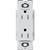 Lutron SCRS-15-TR-MI Claro Satin Tamper Resistant 15A Duplex Receptacle in Mist