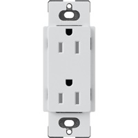 Lutron SCRS-15-TR-MI Claro Satin Tamper Resistant 15A Duplex Receptacle in Mist