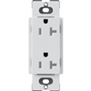 Lutron SCRS-20-TR-MI Claro Satin Tamper Resistant 20A Duplex Receptacle in Mist