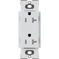 Lutron SCRS-20-TR-MI Claro Satin Tamper Resistant 20A Duplex Receptacle in Mist